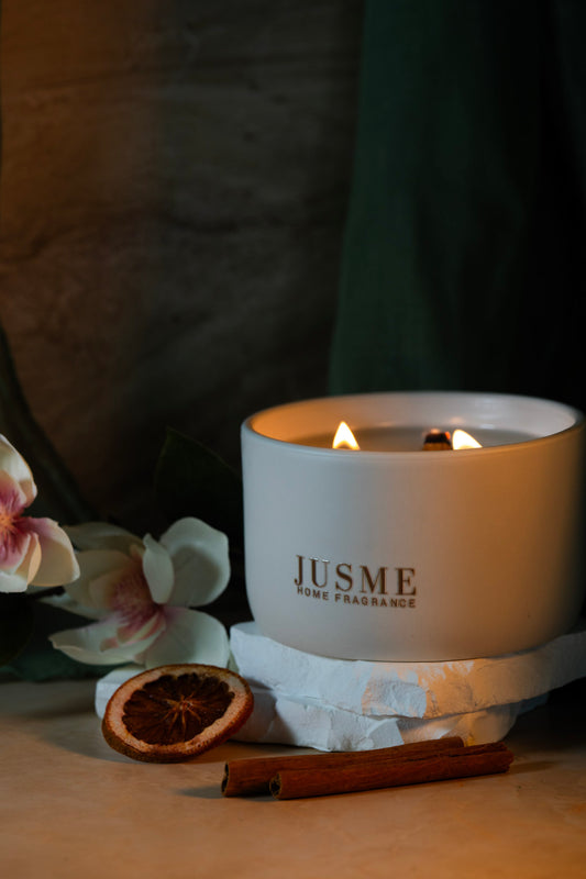 Flannel Essence | 3-Wick Ceramic Candle