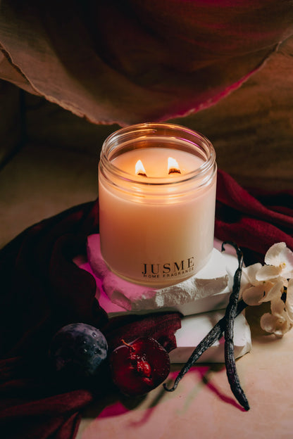 Cashmere Plum | 2-Wick Glass Candle