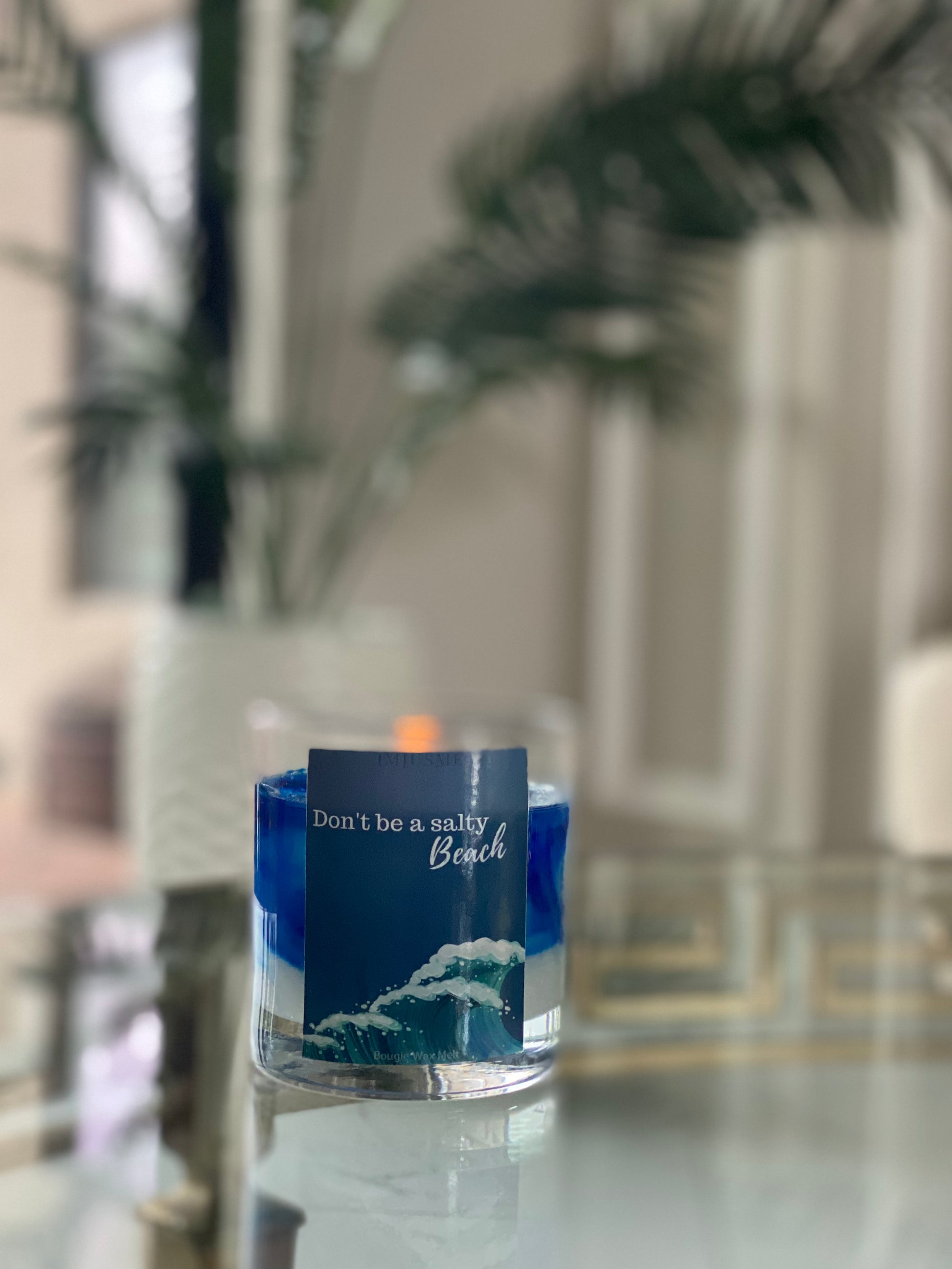 Don't Be A Salty Beach Candle – Jusme Home Fragrance